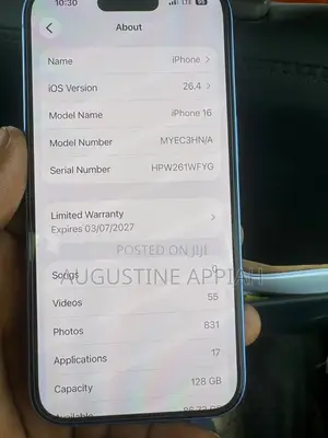 New Apple iPhone 16 128 GB Blue