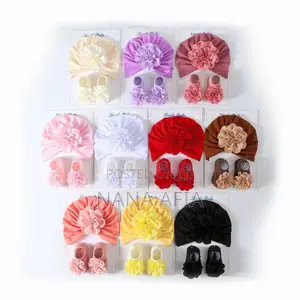 Newborn Elastic Flower Cap Children's Knitted Socks