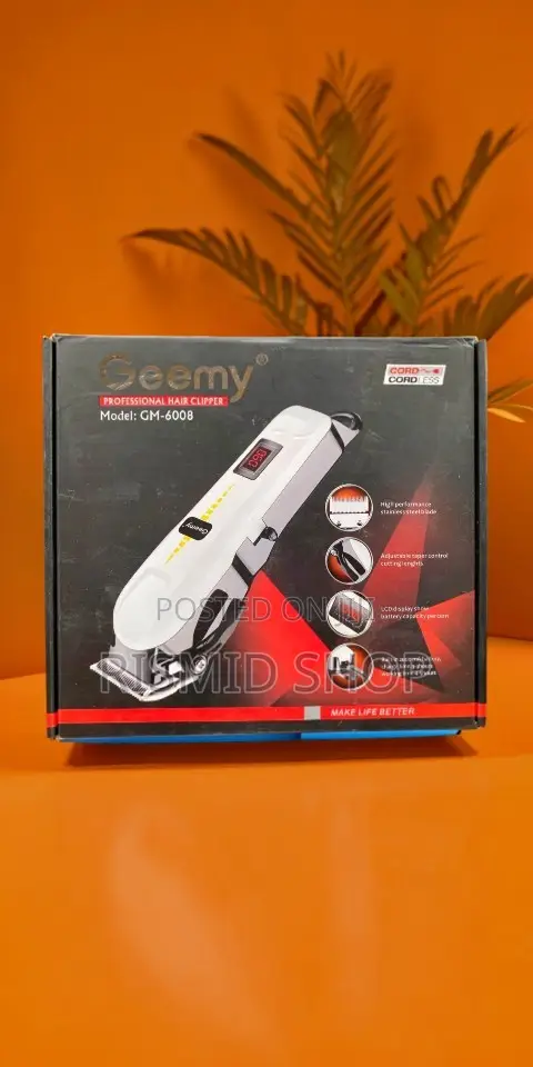 Geemy Gm-6008 Professional Barbershop Cordless Clipper