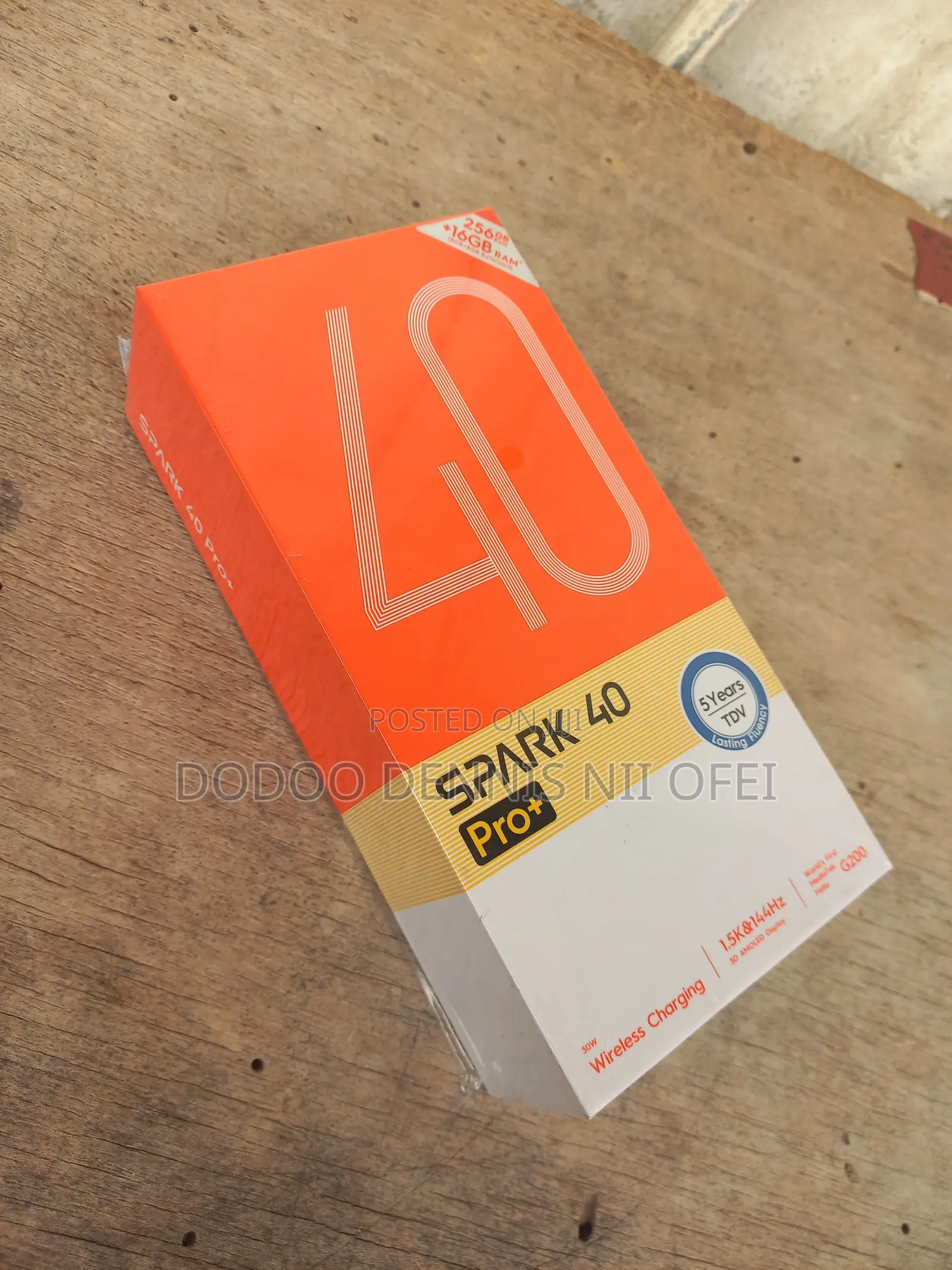 New Tecno Spark 40 Pro+ 256 GB Black