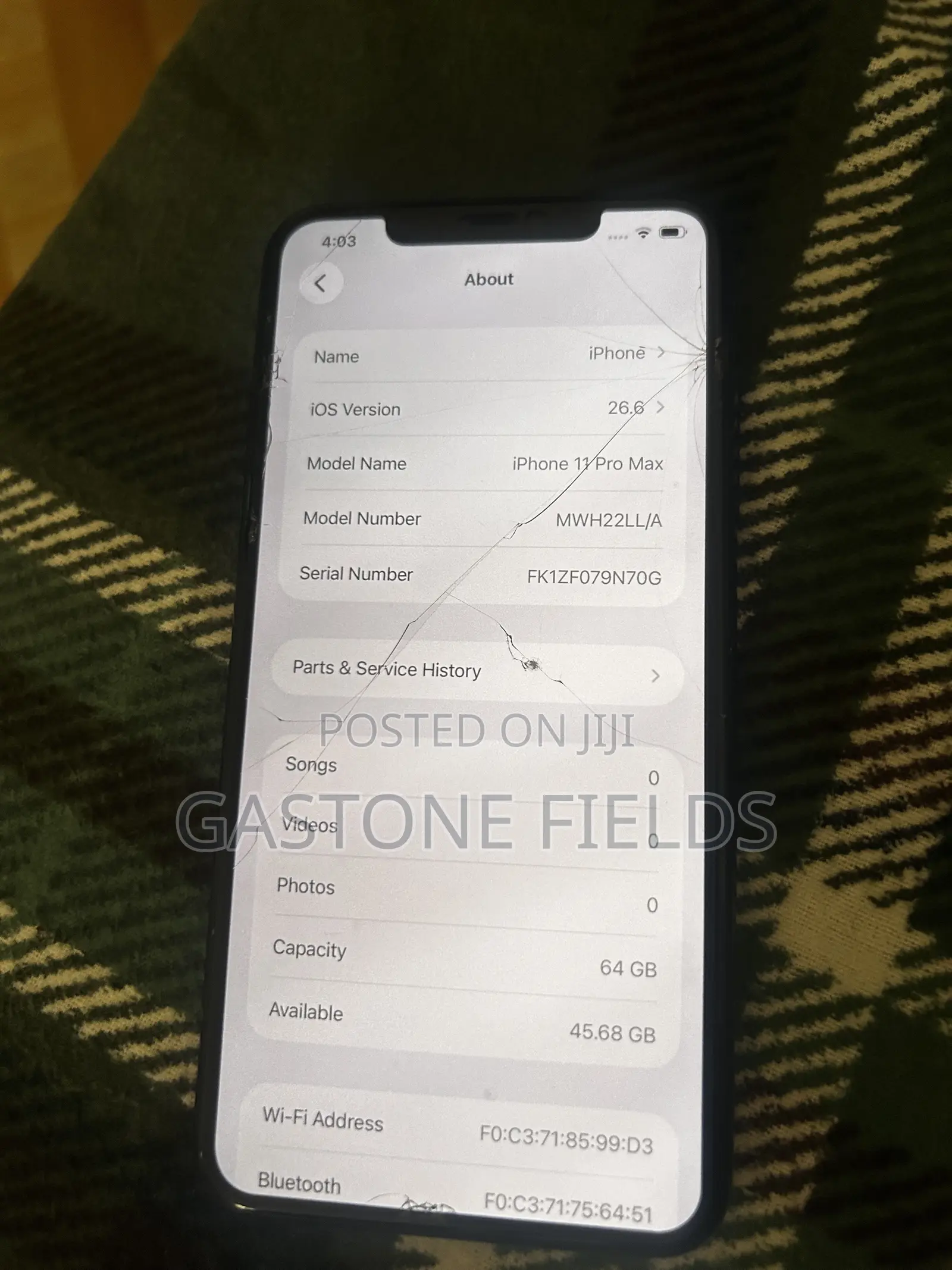 Apple iPhone 11 Pro Max 64 GB Black