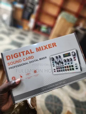 Professional Digital Mixer With Sound Card for Studio and Podcast