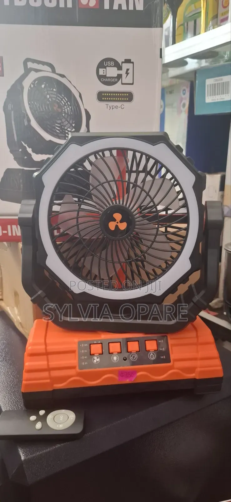 Rechargeable Fan and Light