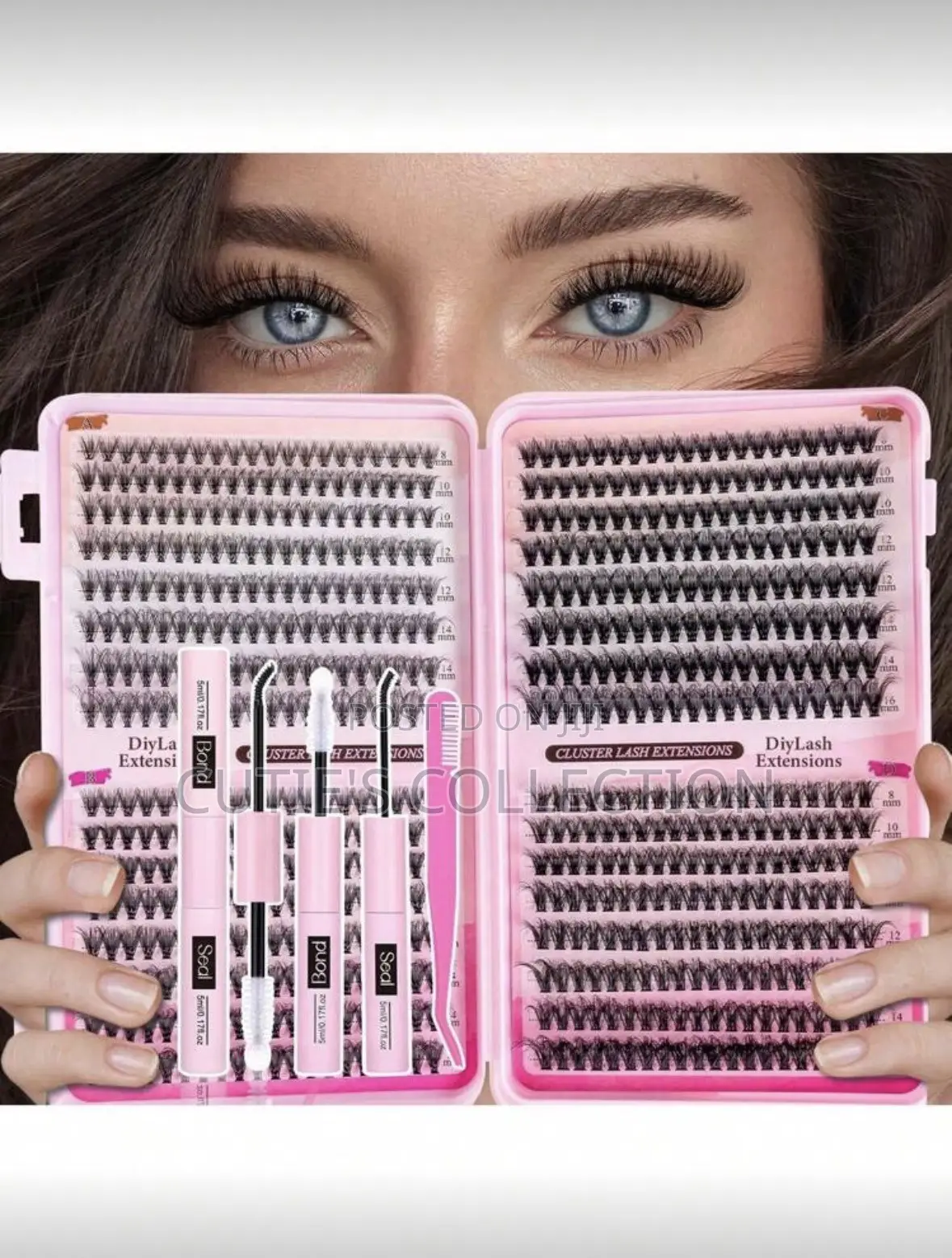640PCS DIY Eyelash Extension Kit Extra Thick Fluffy D-Curl Lashes