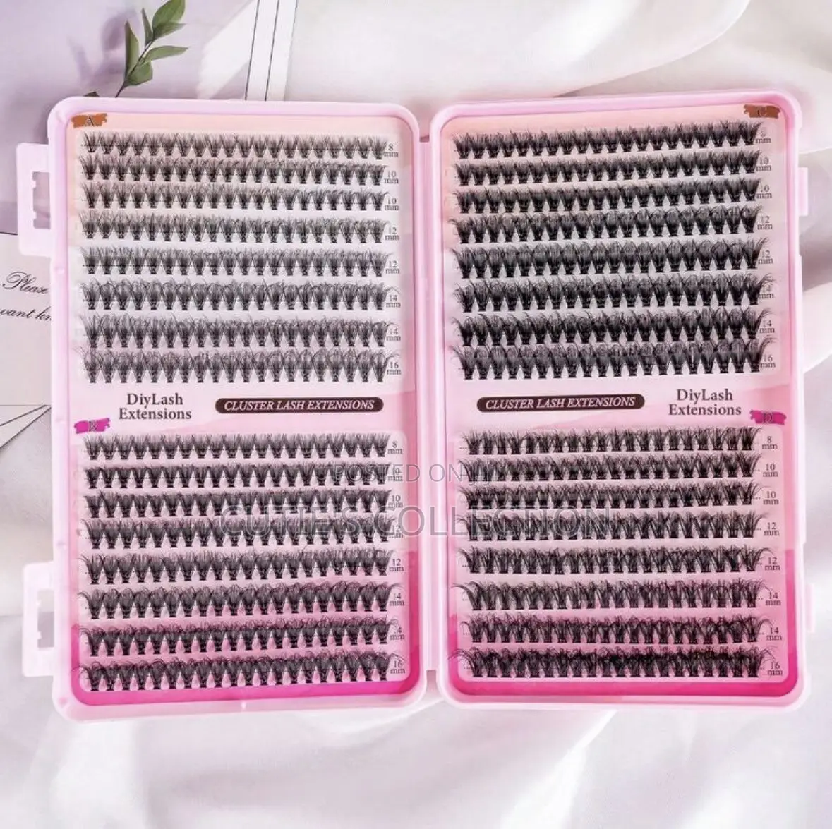 640PCS DIY Eyelash Extension Kit Extra Thick Fluffy D-Curl Lashes