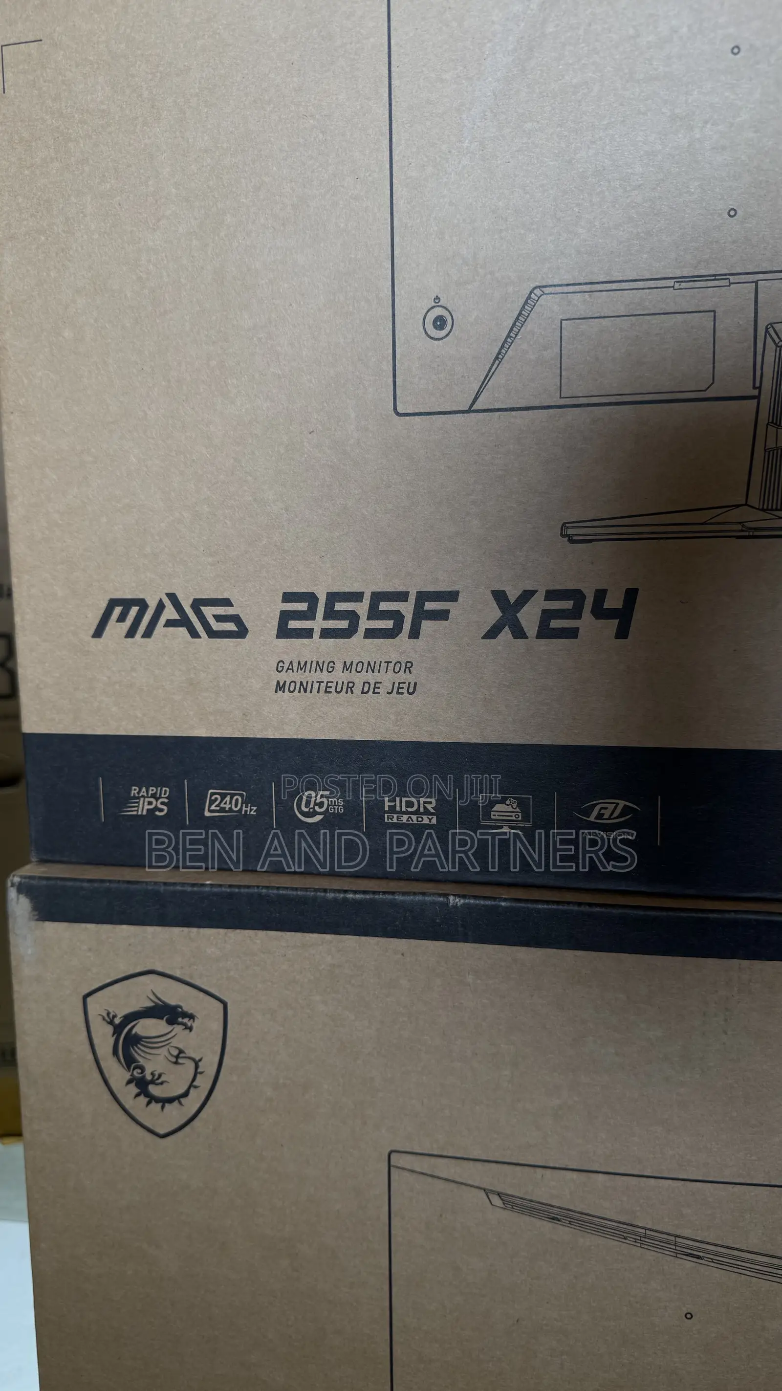 Msi 25”, Fhd, Ips, 240hz, O.5ms, Console Ready Gaming Monitor