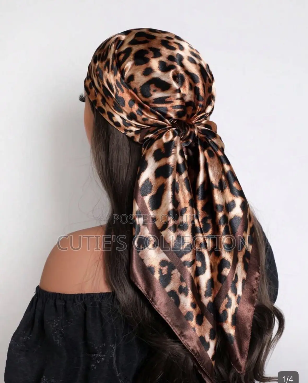 Elegant 90cm Satin Square Scarf Luxury Print Fashion Headscarf