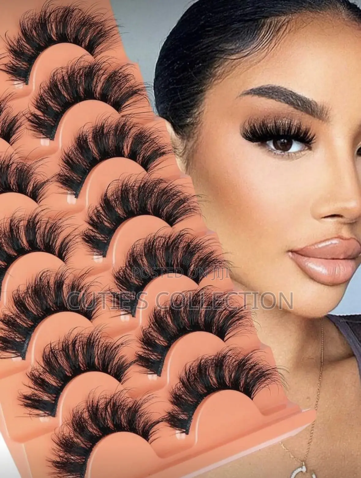 Curl Faux Natural Fluffy Eye Lash Extension-Black +Tweezer + Lash Glue