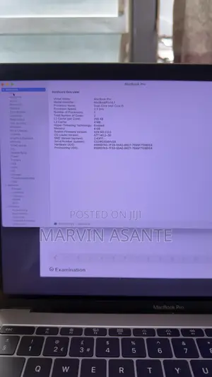 Laptop Apple MacBook Pro 2017 8GB Intel Core i7 SSD 256GB