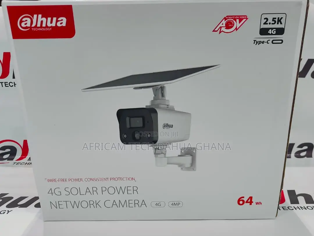 DAhua 4MP Fixed-Focal Bullet 4G Solar Power Network Camera Ip