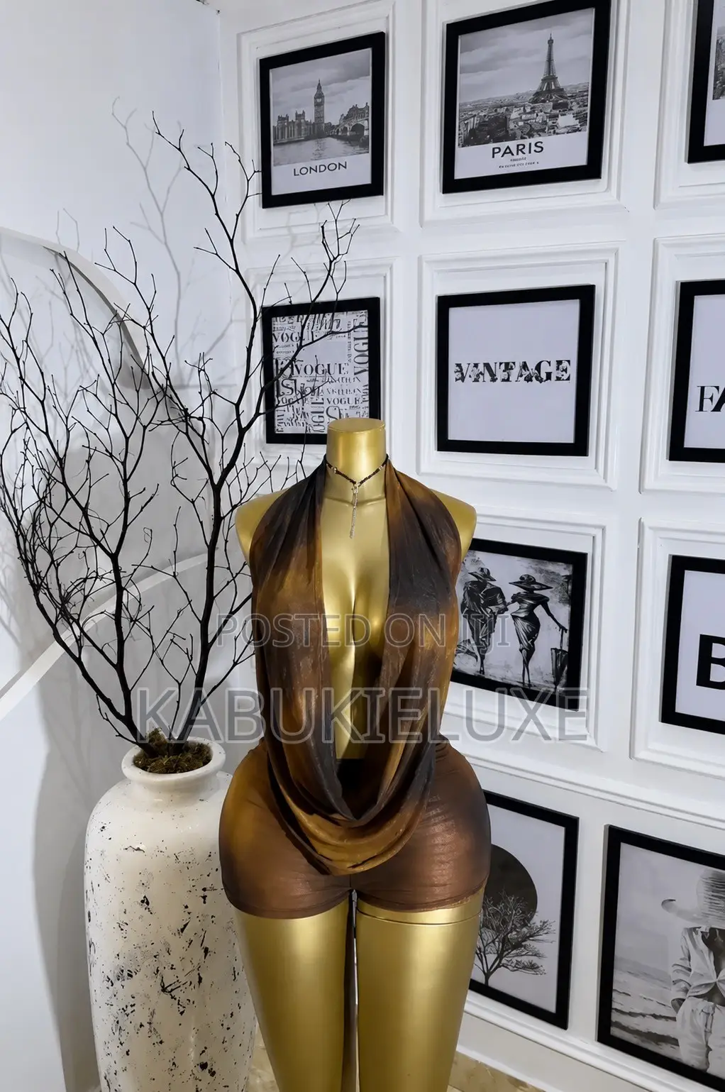Luxury Bronze-Brown Two-Piece Set