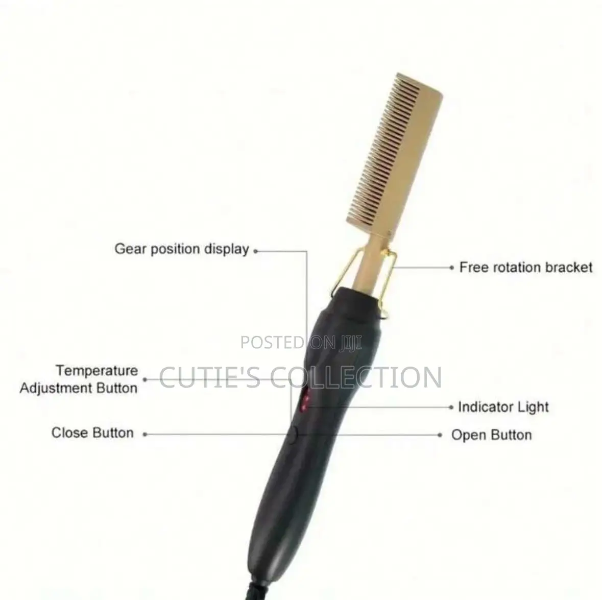 Electric Hot Press Ceremic Comb Suitable for All Types of Hair