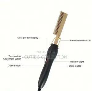 Electric Hot Press Ceremic Comb Suitable for All Types of Hair