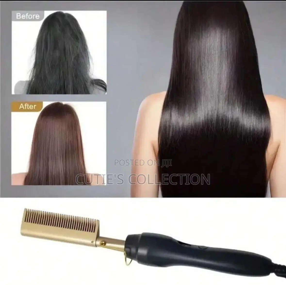 Electric Hot Press Ceremic Comb Suitable for All Types of Hair
