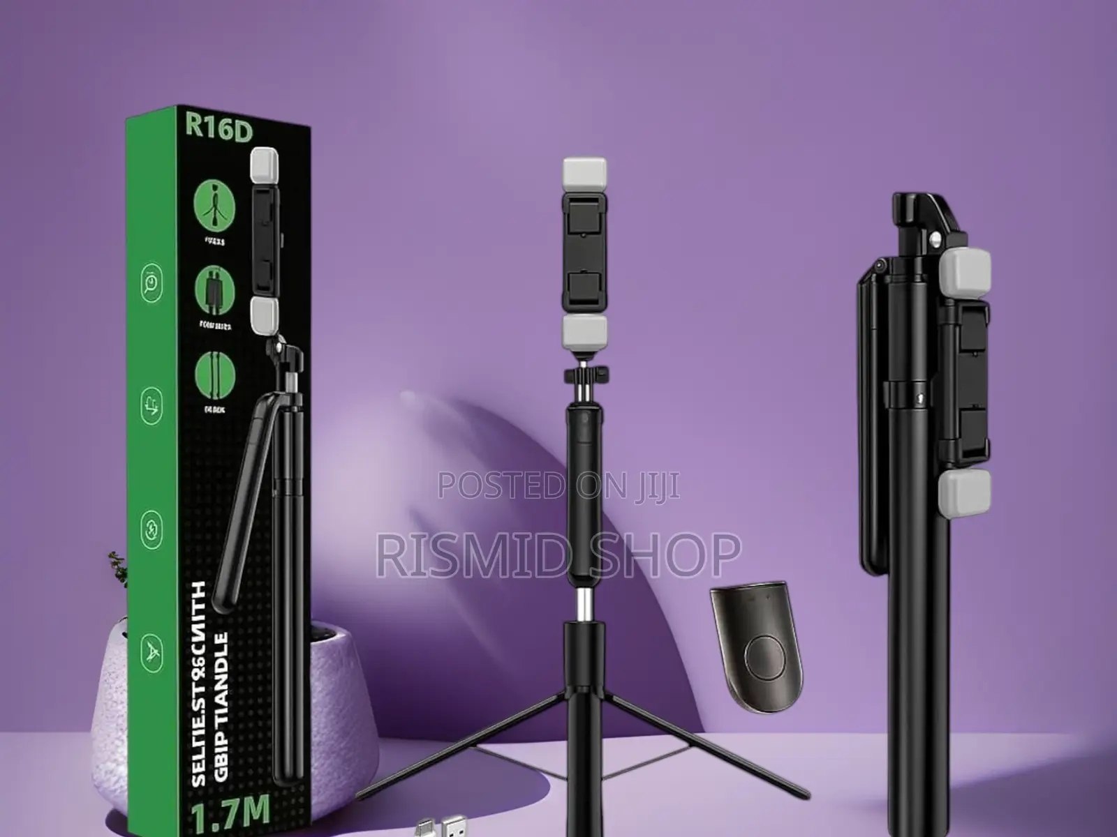 R16d Long-Reach Selfie Stick With Tripod Base