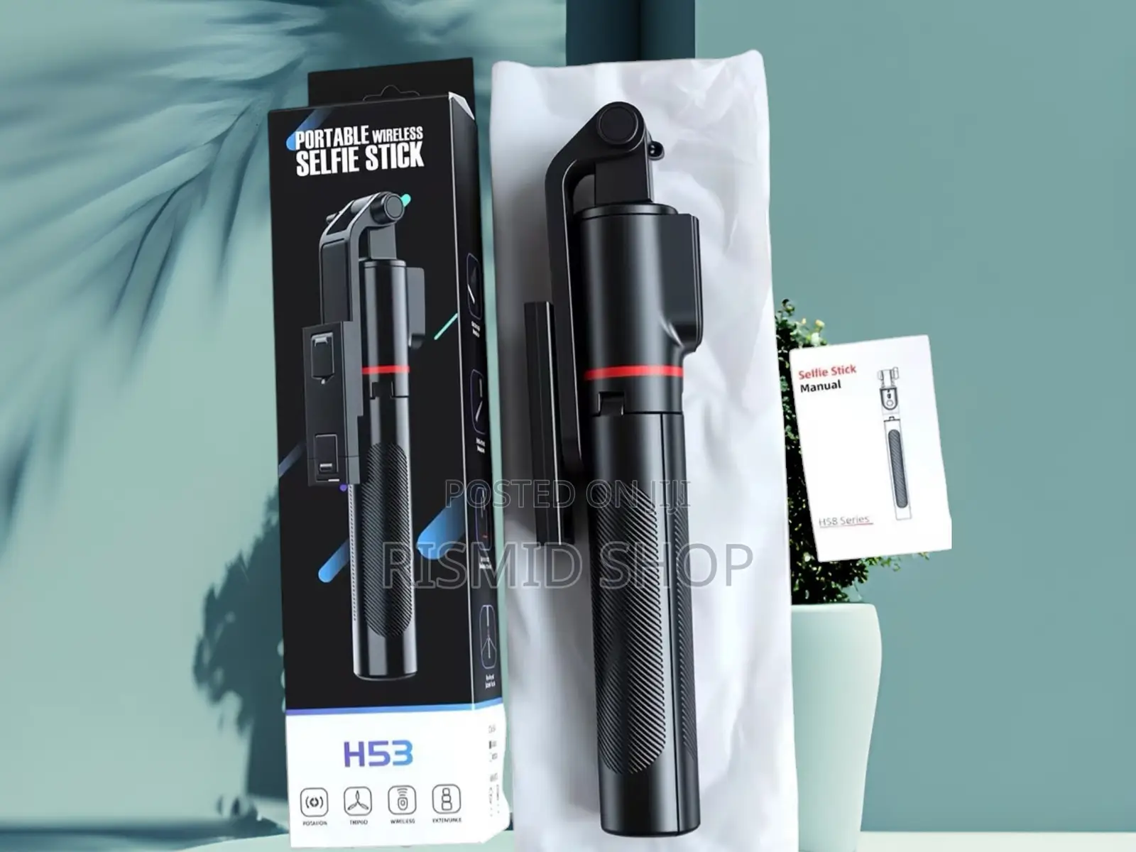 H53 Compact Bluetooth Phone Holder Selfie Stick