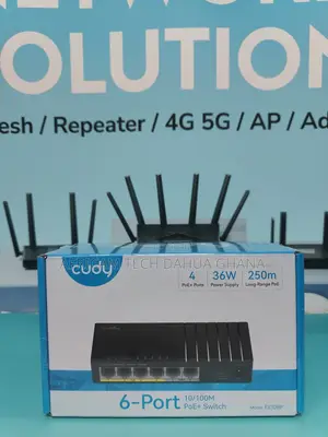 Cudy 6-Port 10/100m PoE+ Switch