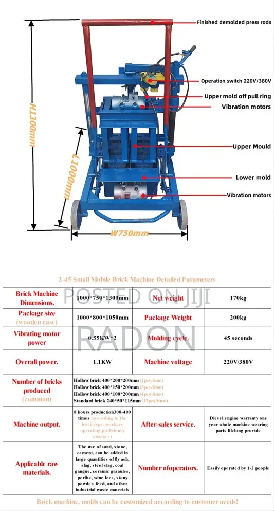 Quality Electric Block Moulding Machine