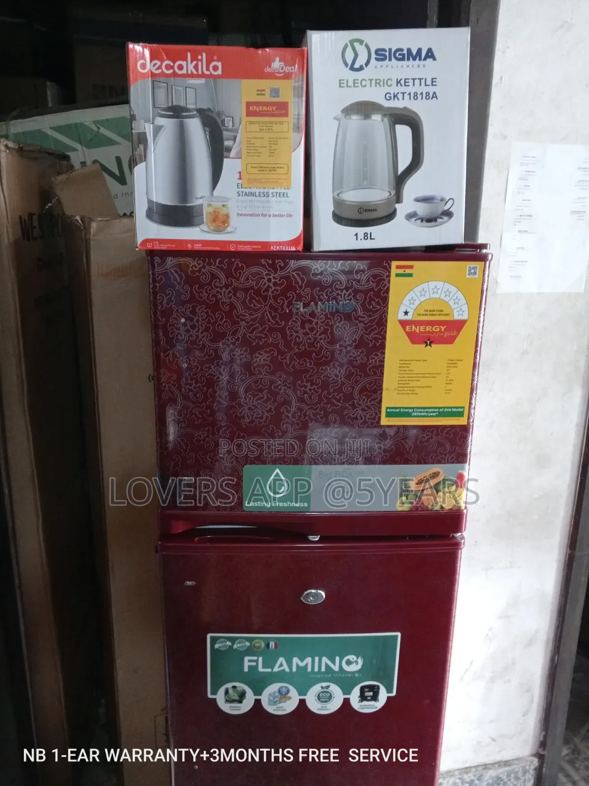 Fridge 165L Plus a Free Kettle Refrigerator Home