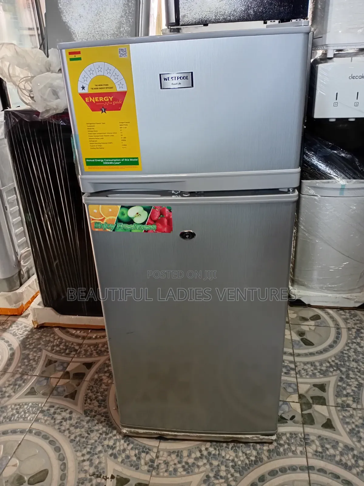 Westpool 95L Double Door Refrigerator Super Chilling Refrigerator