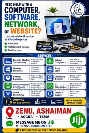 IT Support Services | Computer Help | Networking | Websites More