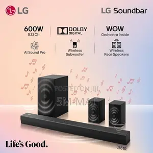 600W 5.1 Ch. Dolby Digital, Wireless Subwoofer With Built-in Receiver
