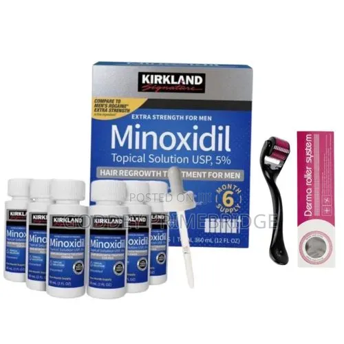 Kirkland Minoxidil 6pcs With Derma Roller- Original From Costco