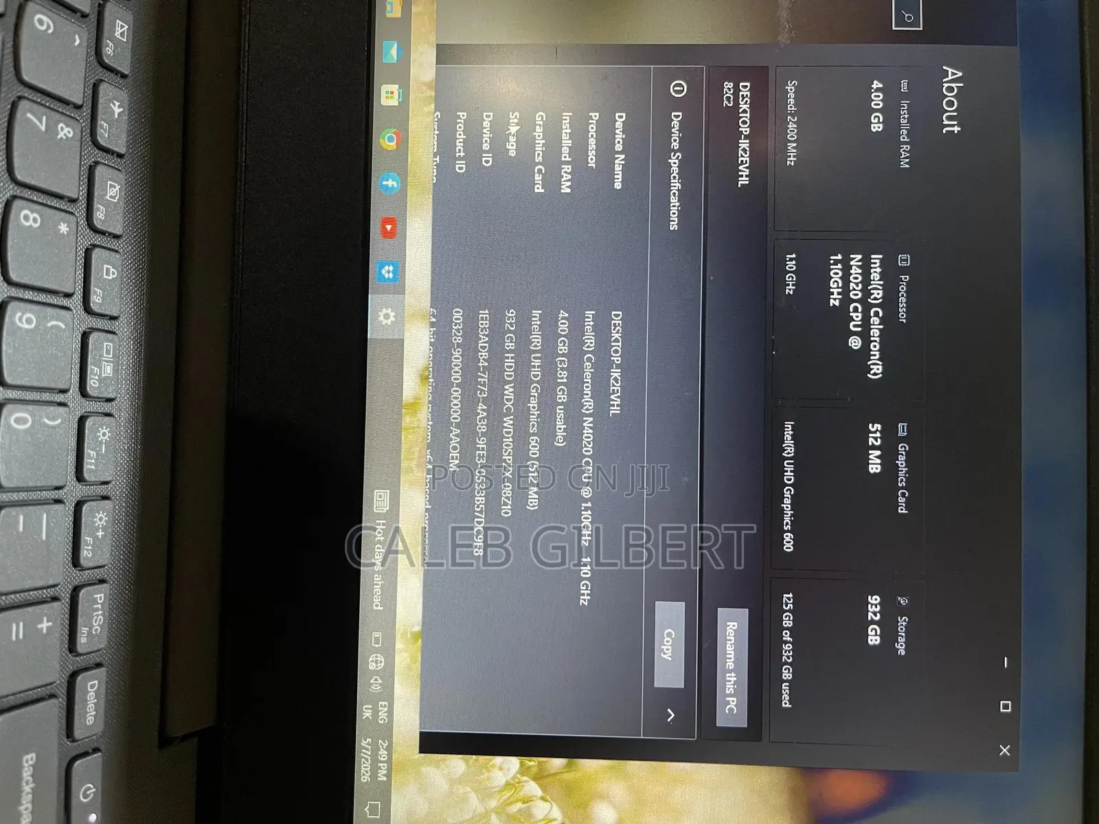 Laptop Lenovo Ideapad V14 IGL 4GB Intel Celeron SSD 1T