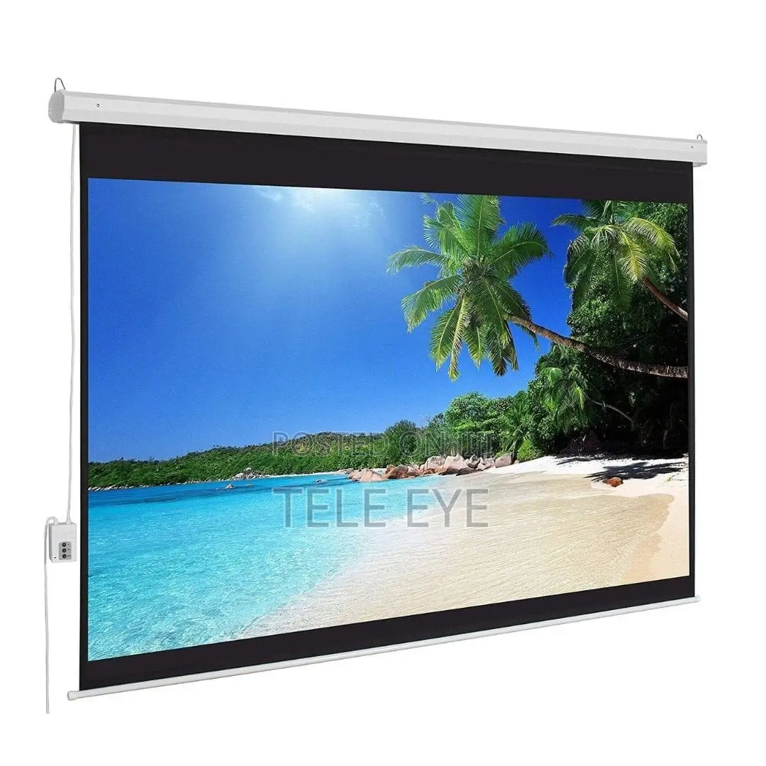 180 × 180 Cm Electric/Motorized Projector Screen