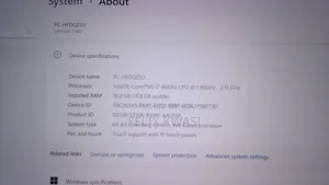 Laptop Dell Latitude 7400 16GB Intel Core i7 SSD 256GB