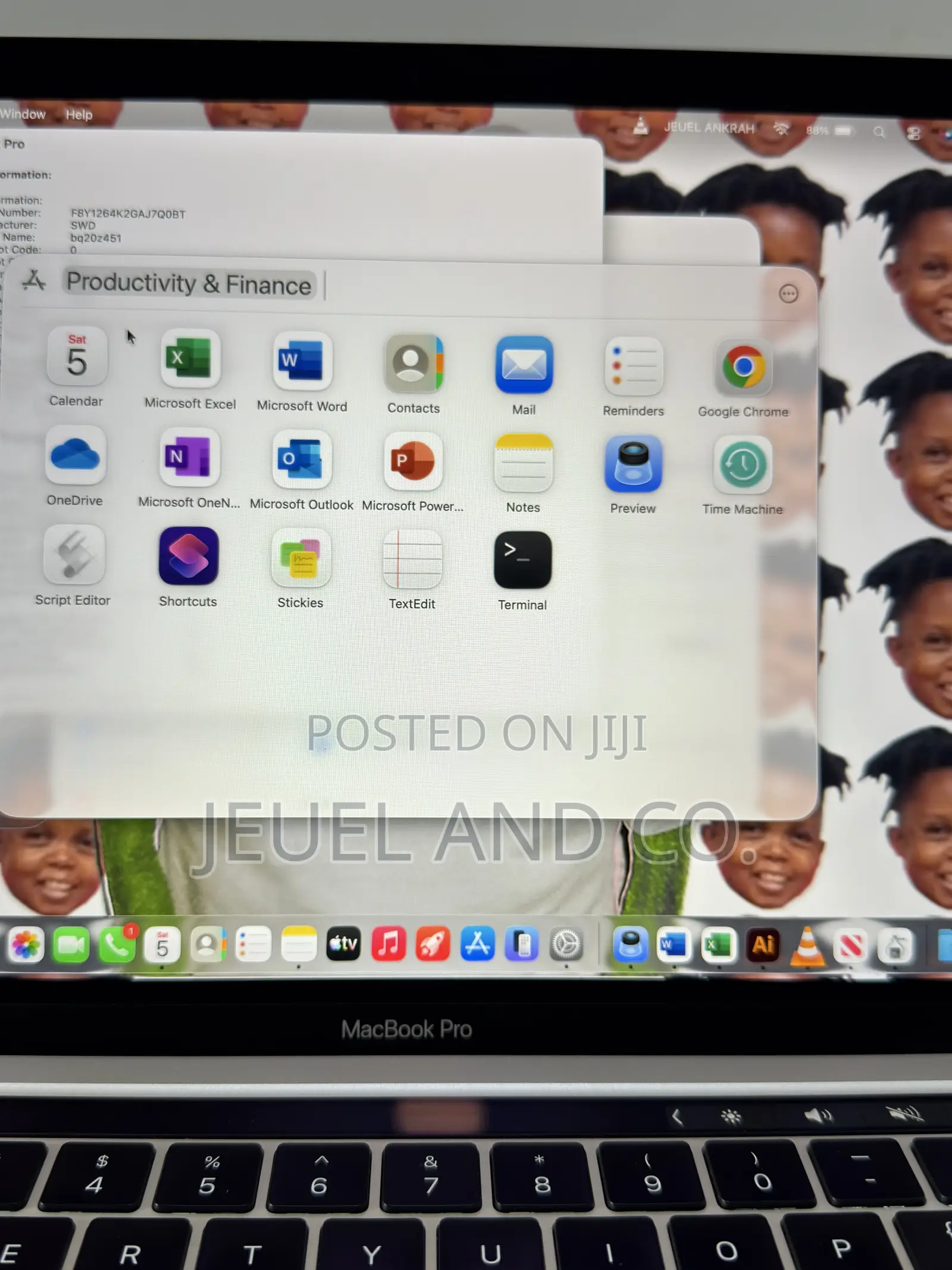 Laptop Apple MacBook Pro 2020 16GB Intel Core i5 SSD 512GB