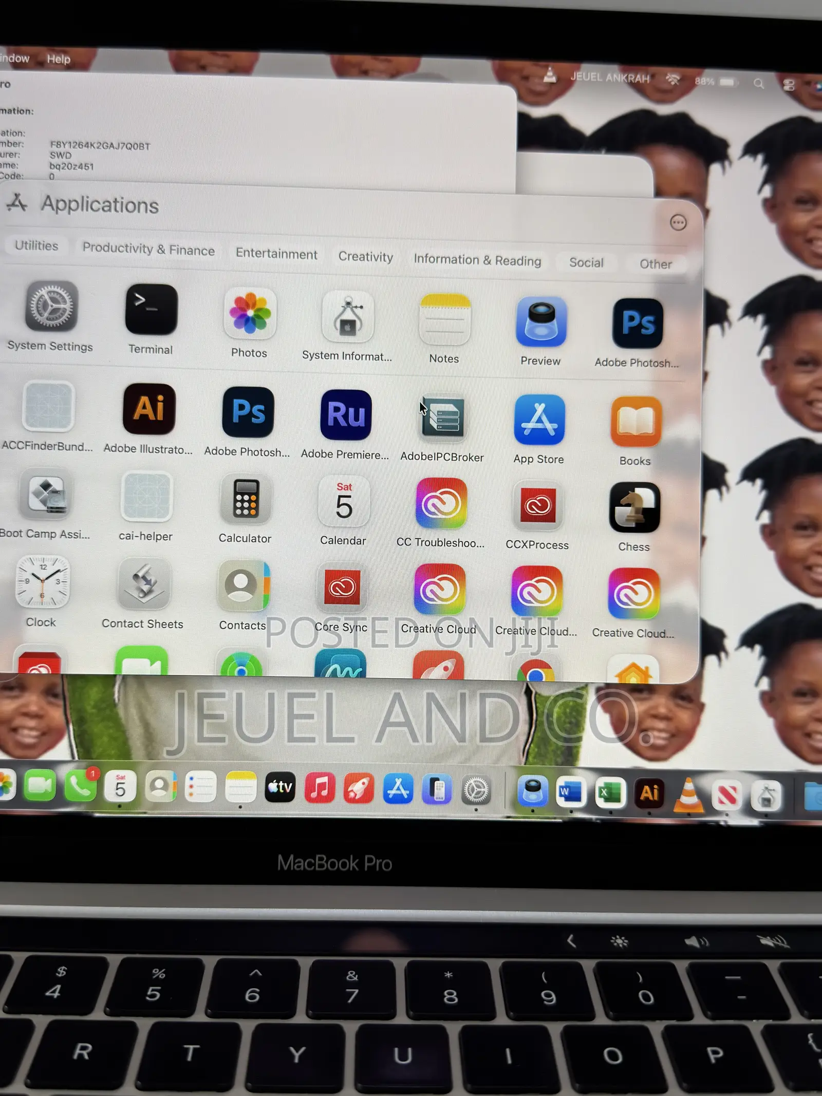 Laptop Apple MacBook Pro 2020 16GB Intel Core i5 SSD 512GB
