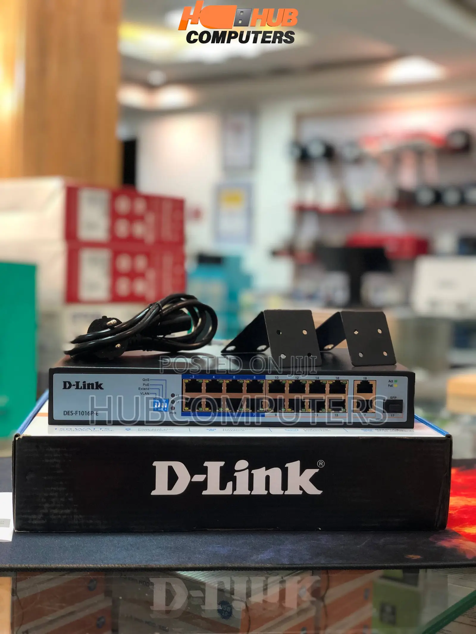 D-Link Des-F1016p-E 16-Port Poe+Surveillance Switch