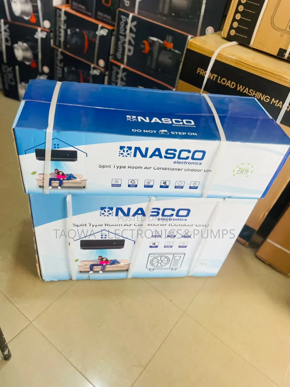 Mirror - Like Nasco 1.5hp Black Air Conditioner