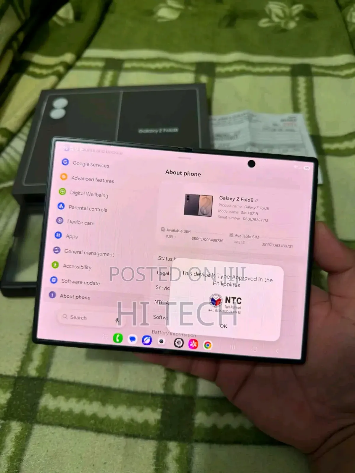 New Samsung Galaxy Z Fold8 1 TB Black