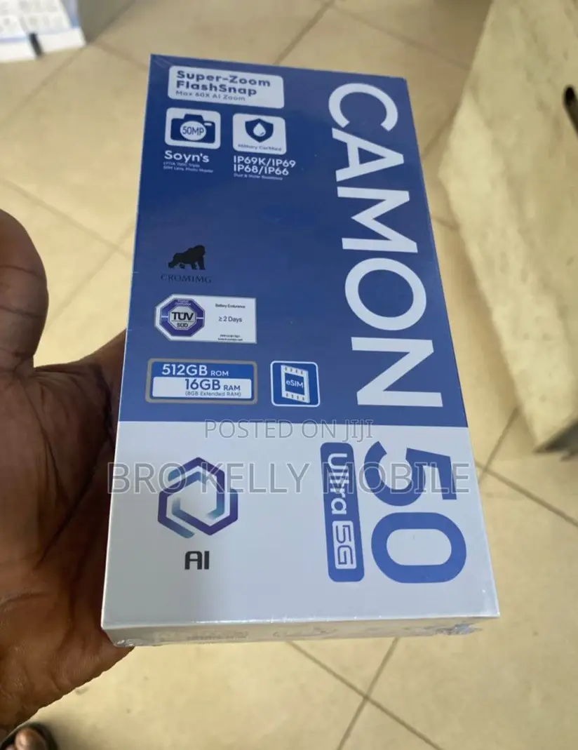 New Tecno Camon 50 Ultra 512 GB Black