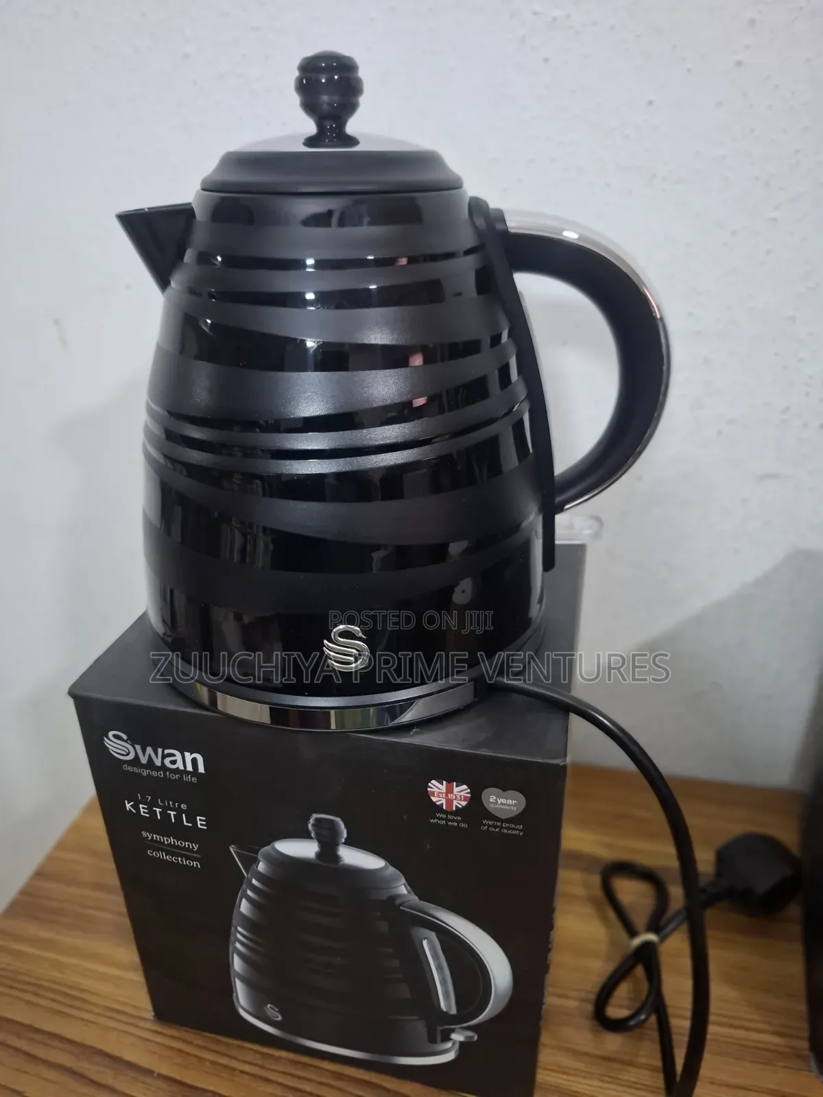 Swan Symphony 1.7L Plastic Kettle From UK 