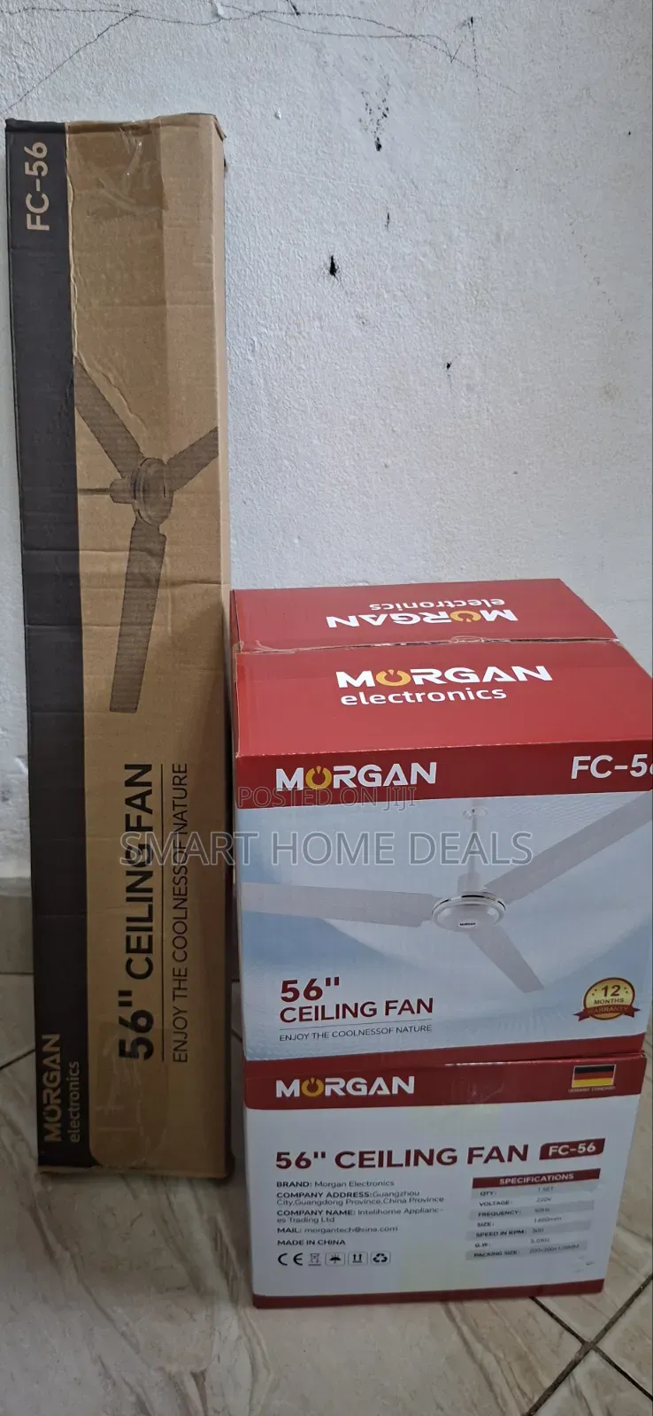 Morgan 50" Inch Ceiling Fan