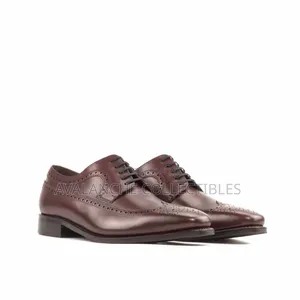 Johnston and Murphy Burgundy Brogues Shoes Size 41.5