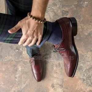 Johnston and Murphy Burgundy Brogues Shoes Size 41.5