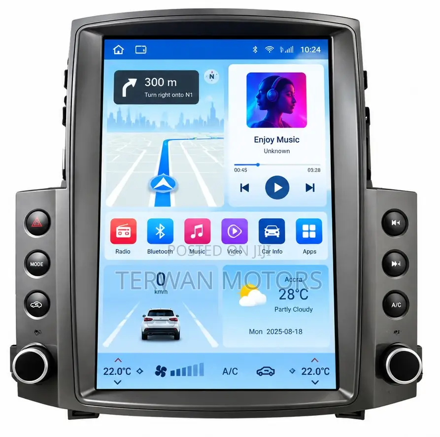 Tesla-Style Android Screen for Lexus LX570 2015