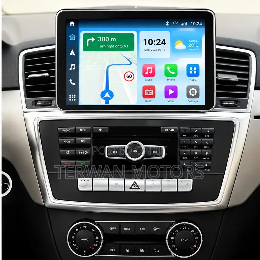 Tesla-Style Android Screen for Mercedes Benz ML350 2012 to 2015