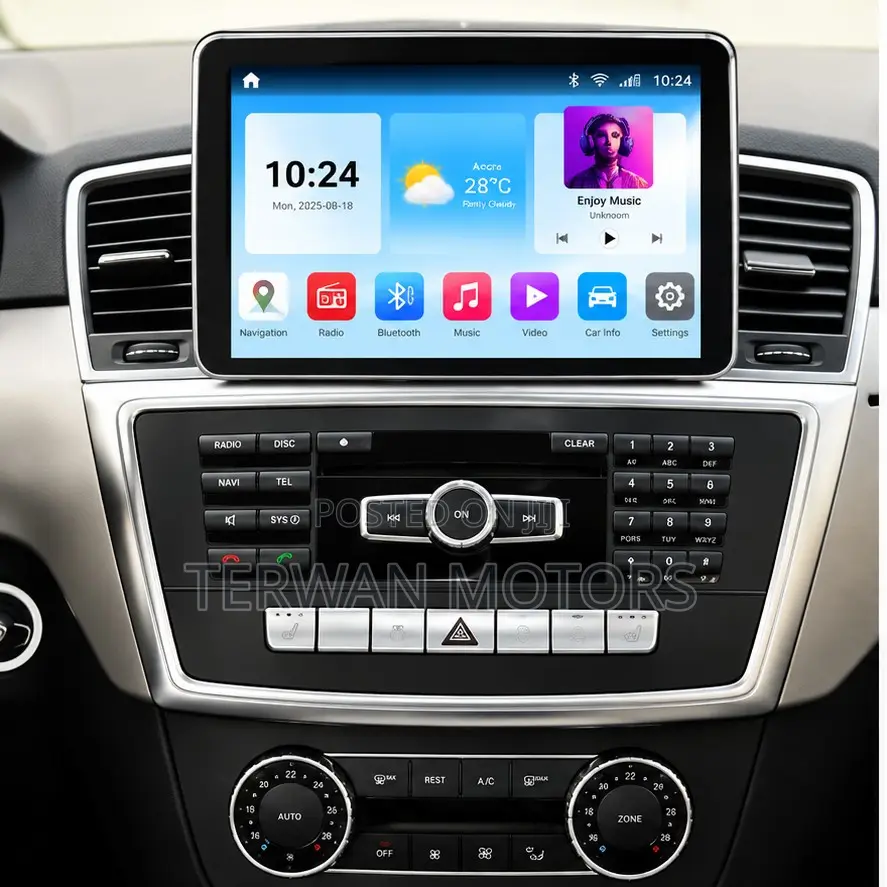 Tesla-Style Android Screen for Mercedes Benz ML350 2012 to 2015