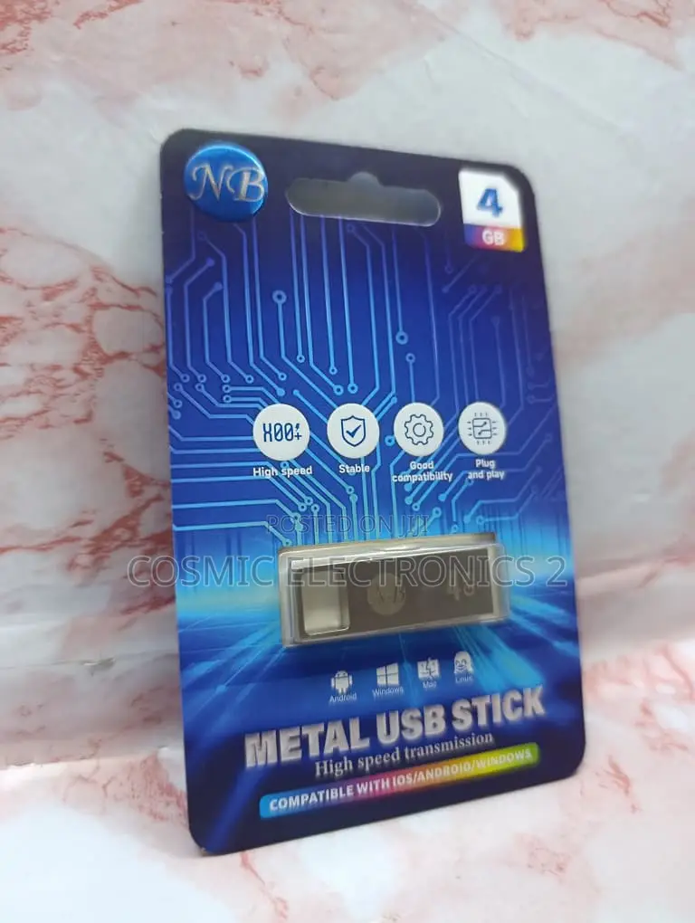NB 8GB Metal USB Flash Drive Portable Memory Stick