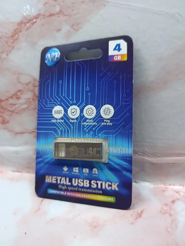NB 8GB Metal USB Flash Drive Portable Memory Stick