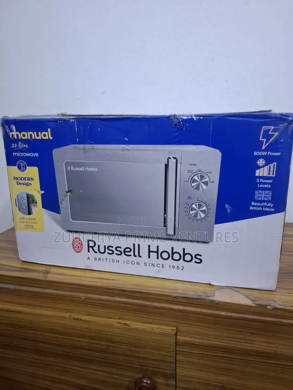 20.L Russell Hobbs Stainless Steel Microwave From Uk 