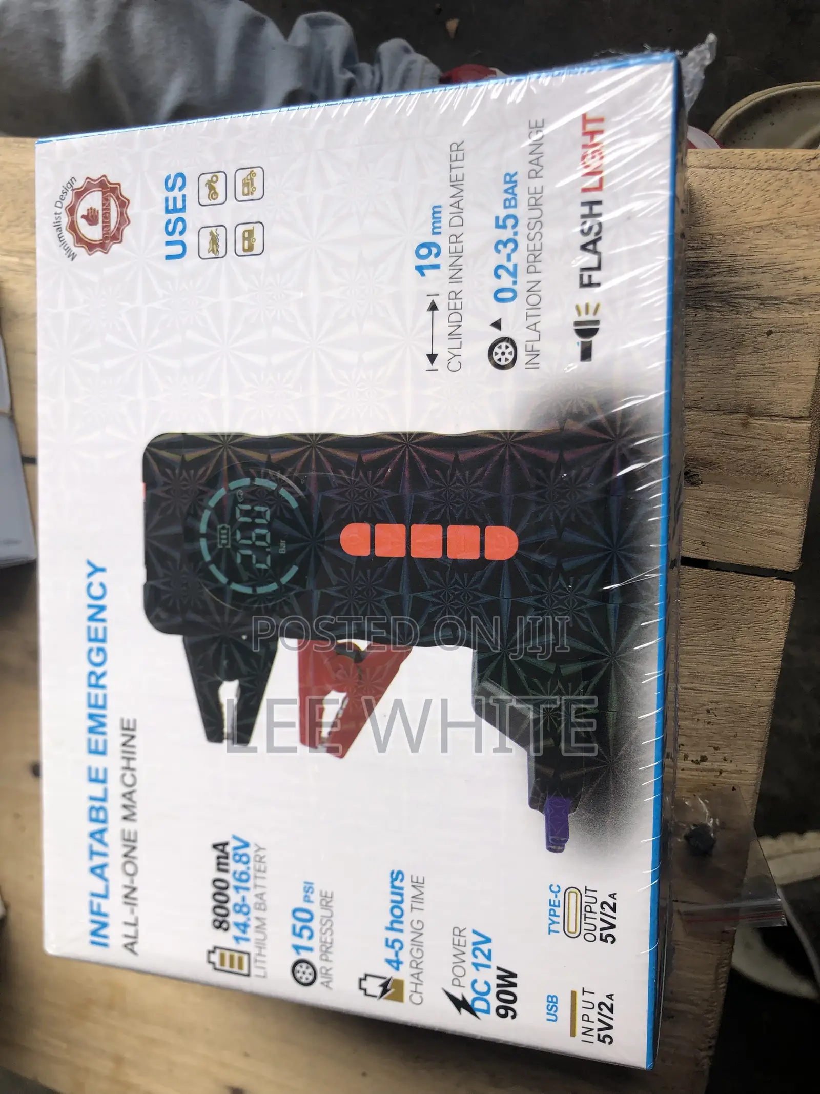 Car Tyre Pump and Car Jumper