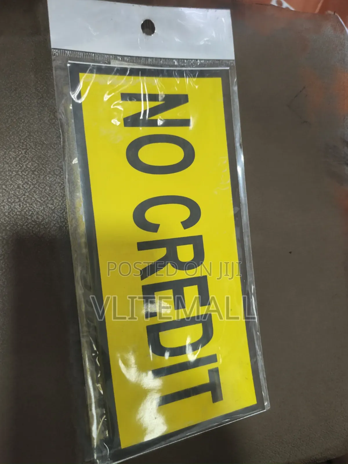 No Credit Sign