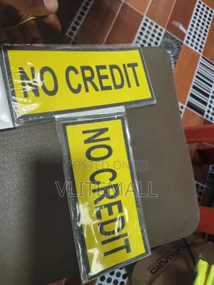 No Credit Sign