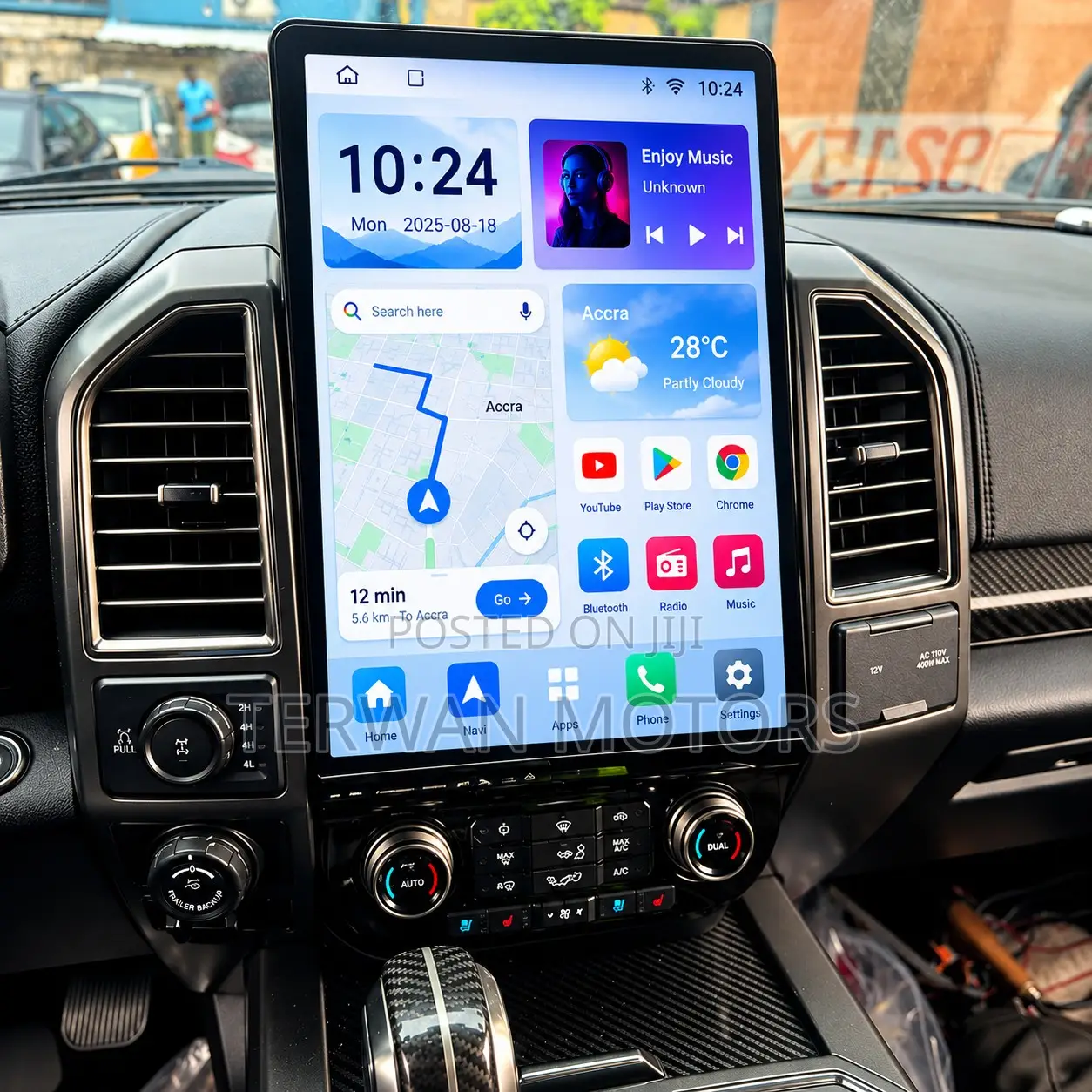 Tesla-Style Android Screen for Ford F150 2016 to 2021
